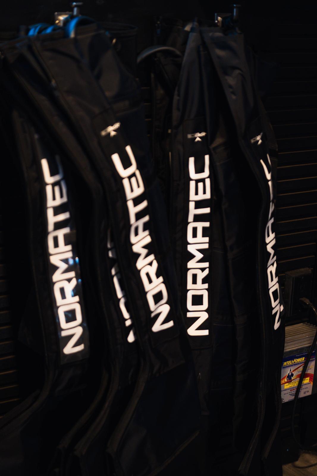 Normatec compression boots — pro-grade